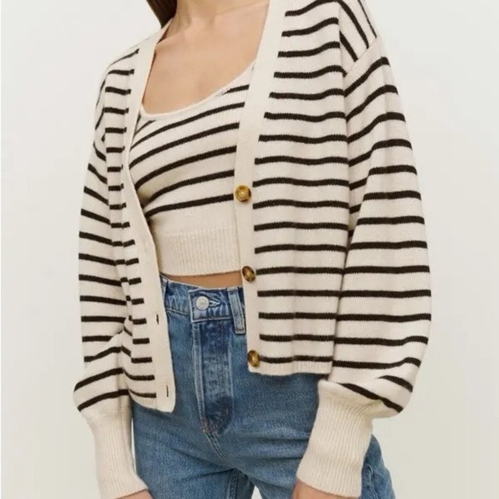 Reformation Varenne Cashmere Tank and Cardi Set